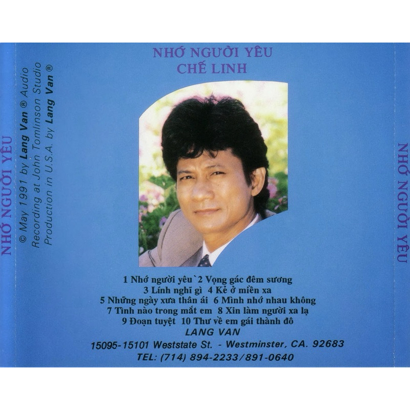 Băng Cassette Chế Linh - Nhớ Người Yêu