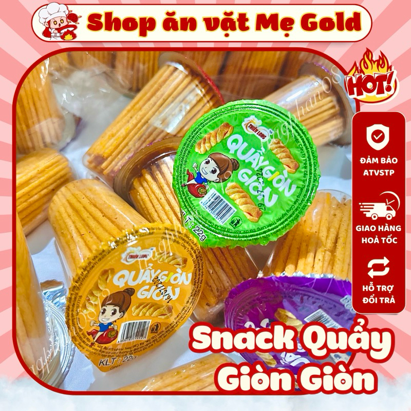 Snack quẩy giòn giòn Thiên Long, que cay mini tẩm vị (hộp 22g) | Shopee ...