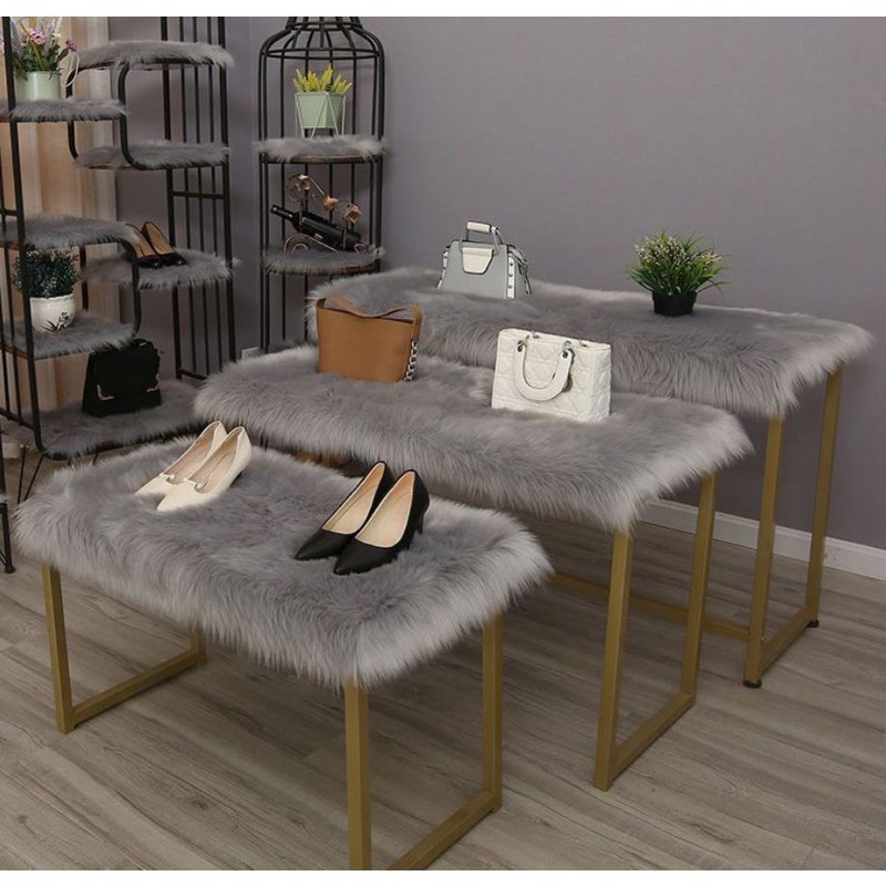 Thảm Lông Trải Bàn Điểm - Thảm Lông Chụp Ảnh 50cm x 80cm