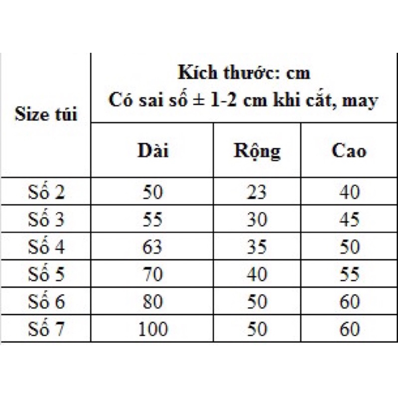 Combo túi bạt đựng đồ xanh rêu, túi bạc chứa đồ (1c số 3 và 2c số 4)