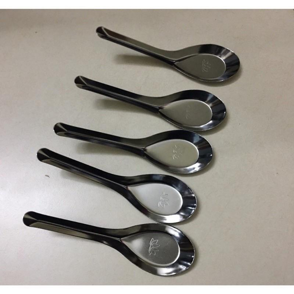 (Set 10) Thìa Ăn Phở, Ăn Súp - Muỗng Inox Tiện Dụng