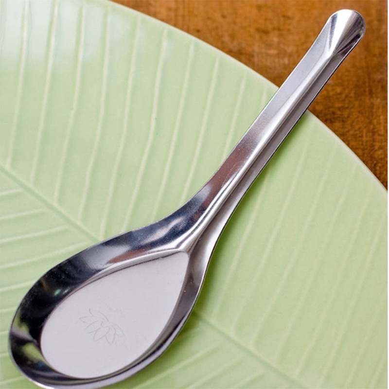 (Set 10) Thìa Ăn Phở, Ăn Súp - Muỗng Inox Tiện Dụng