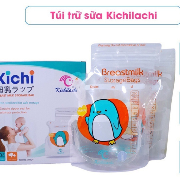 Túi đựng sữa - Thiết kế có khóa kéo - Chống rò rỉ - Miễn phí BPA - Tiện lợi và thiết thực