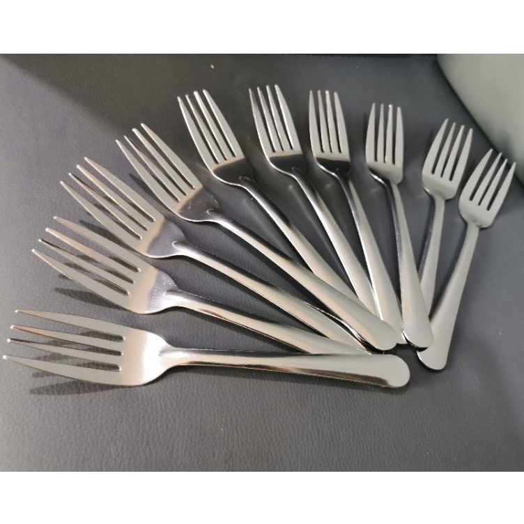 (Combo 10) Nĩa Inox 4 chấu, Nĩa ăn tiện lợi