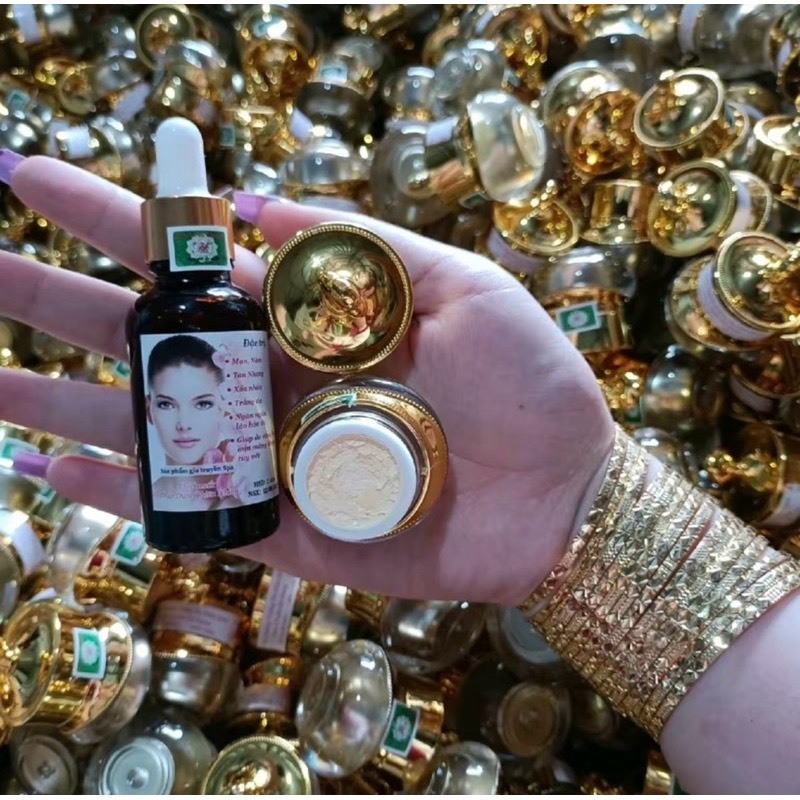 Chai Serum Tái Tạo [Tách Lẻ] Da Gia Truyền Giúp Da Căng Bóng Mịn Màng Sạch Nám Mụn Tàn Nhang Hũ 30gr 2024