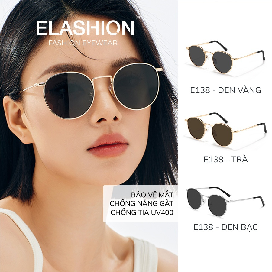 Kính râm nam nữ ELASHION, kính mát có kiểu dáng cổ điển chống tia UV ...