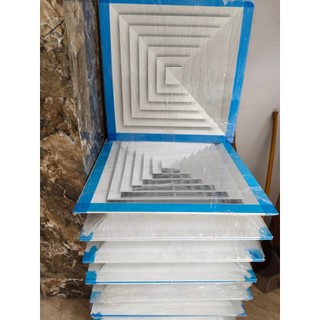 Cửa gió 600 vuông,thông gió 450, Miệng gió nan,  Miệng gió khuếch tán 4 hướng, cửa gió nhôm dày đẹp