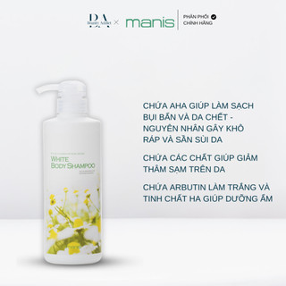 Hàng Outlet - Sữa tắm trắng da manis White Body Shampoo 450ml