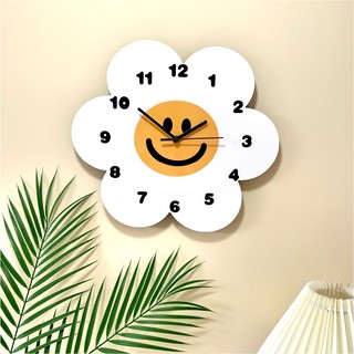 [CB] Đồng hồ treo tường hoa cười sáng tạo, trang trí decor phòng khách, phòng ngủ, cửa hàng, quà tặng thương giá rẻ đẹp