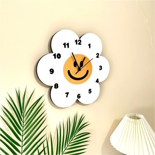 [CB] Đồng hồ treo tường hoa cười sáng tạo, trang trí decor phòng khách, phòng ngủ, cửa hàng, quà tặng thương giá rẻ đẹp