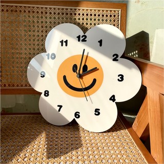 [CB] Đồng hồ treo tường hoa cười sáng tạo, trang trí decor phòng khách, phòng ngủ, cửa hàng, quà tặng thương giá rẻ đẹp