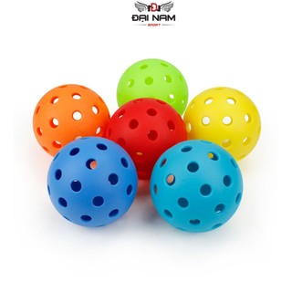 Bộ 6 Bóng Pickleball 40 Lỗ Siêu Bền Dùng Luyện Tập Ngoài Trời Hàng Loại 1 Đại Nam Sport