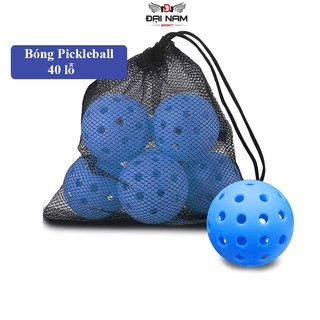 Bộ 6 Bóng Pickleball 40 Lỗ Siêu Bền Dùng Luyện Tập Ngoài Trời Hàng Loại 1 Đại Nam Sport