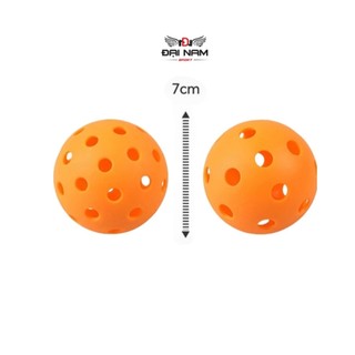 Bộ 6 Bóng Pickleball 40 Lỗ Siêu Bền Dùng Luyện Tập Ngoài Trời Hàng Loại 1 Đại Nam Sport