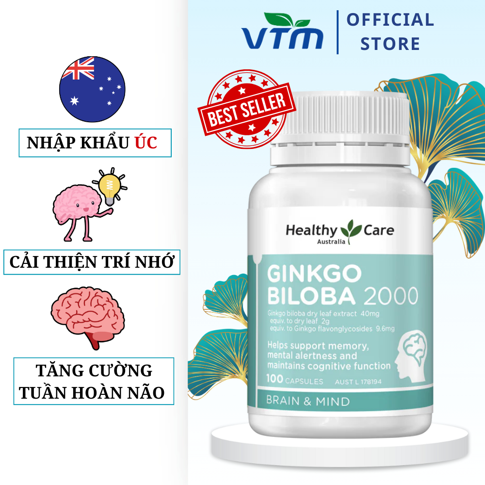 Healthy Care Ginkgo Biloba 2000mg
