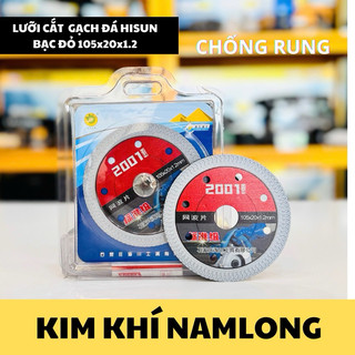 Lưỡi cắt đa năng HISUN 💪FREE SHIP💪 Lưỡi cắt bê tông gạch đá bạc đỏ chống rung 105x20x1.2mm H10081