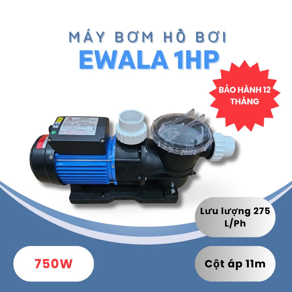 MÁY BƠM HỒ BƠI EWALA SPP100 1HP 220V | Shopee Việt Nam