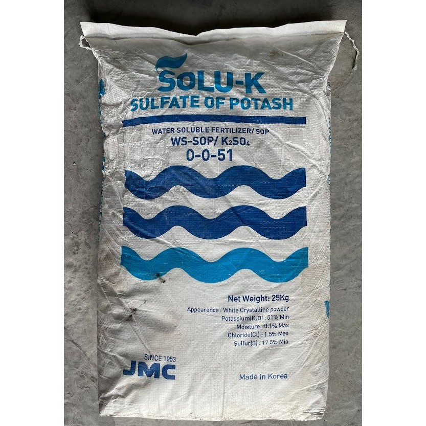 Hóa chất K2SO4 Hàn Quốc bao 25kg - phân bón kali sunphat 0.0.51 ...