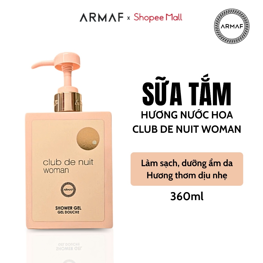 Sữa Tắm Hương Nước Hoa Nam Armaf Club De Nuit Woman - Intense Man Shower Gel 360ML | BigBuy360 - bigbuy360.vn