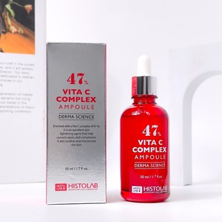 Tinh Chất Làm Sáng Da HISTOLAB 47% Vita C Complex Ampoule Serum Giúp Da Căng Mượt 50ml Duduhouse
