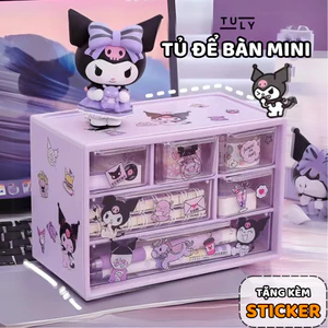 Tủ đồ mini để bàn nhiều ngăn, tủ đựng dụng cụ học tập có ngăn kéo xếp chồng lên nhau với 4 màu sắc TULY SHOP