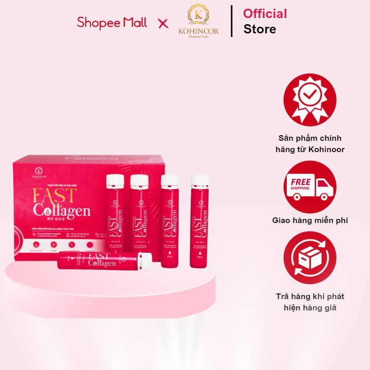 Ảnh Nước uống Collagen - Fast Collagen Kohinoor, ngăn ngừa lão hóa, tái tạo da, giảm nếp nhăn - 20 lọ 25ml 2