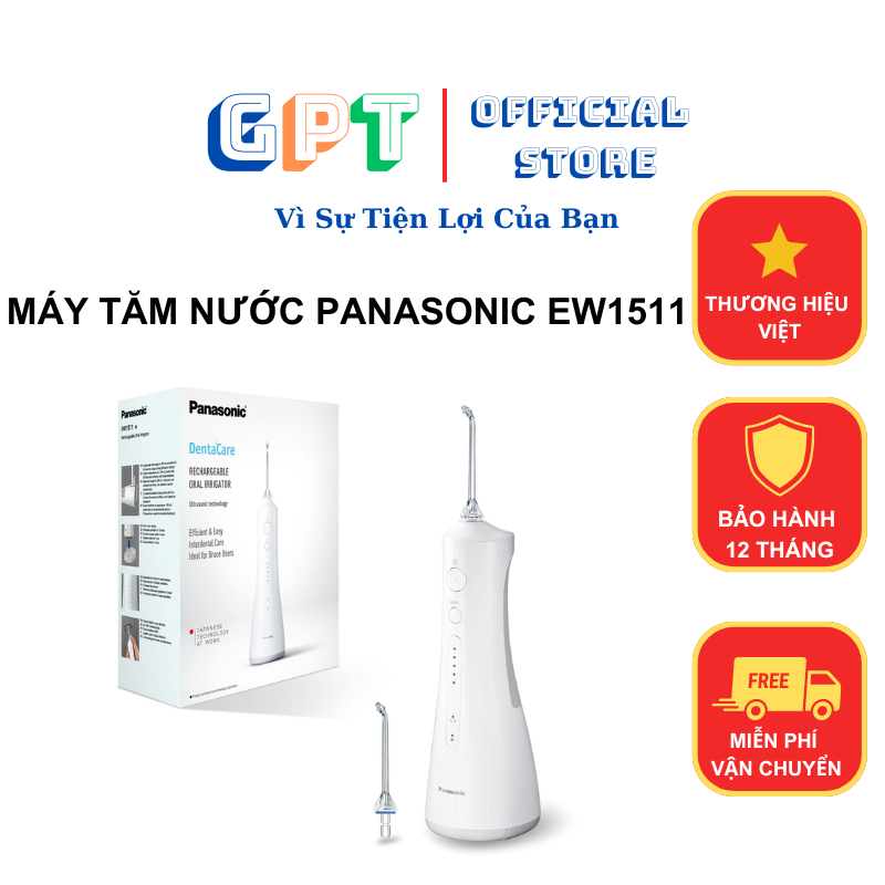 Máy Tăm Nước Panasonic EW1511- 5 Cấp Độ Điều Chỉnh Lực Phun- Chống Nước ...