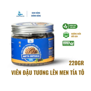 Natto đậu tương lên men viên tía tô Nhật Bản Anphaco hộp viên 220g