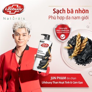 Combo Sữa tắm Lifebuoy Detox và Bảo vệ khỏi vi khuẩn 800gr(Chai) và Xịt nước hoa nam toàn thân AXE135ml