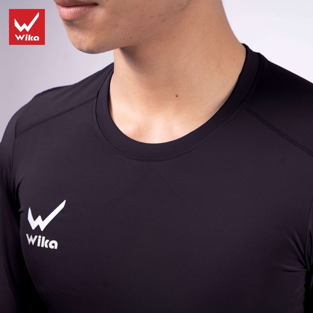 Áo thun body thể thao giữ nhiệt WIKA COMBAT co giãn, mềm mại thoải mái khi vận động