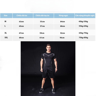 Áo Thể Thao Cộc Tay Nam Chuyên Tập Gym - Đen Xám
