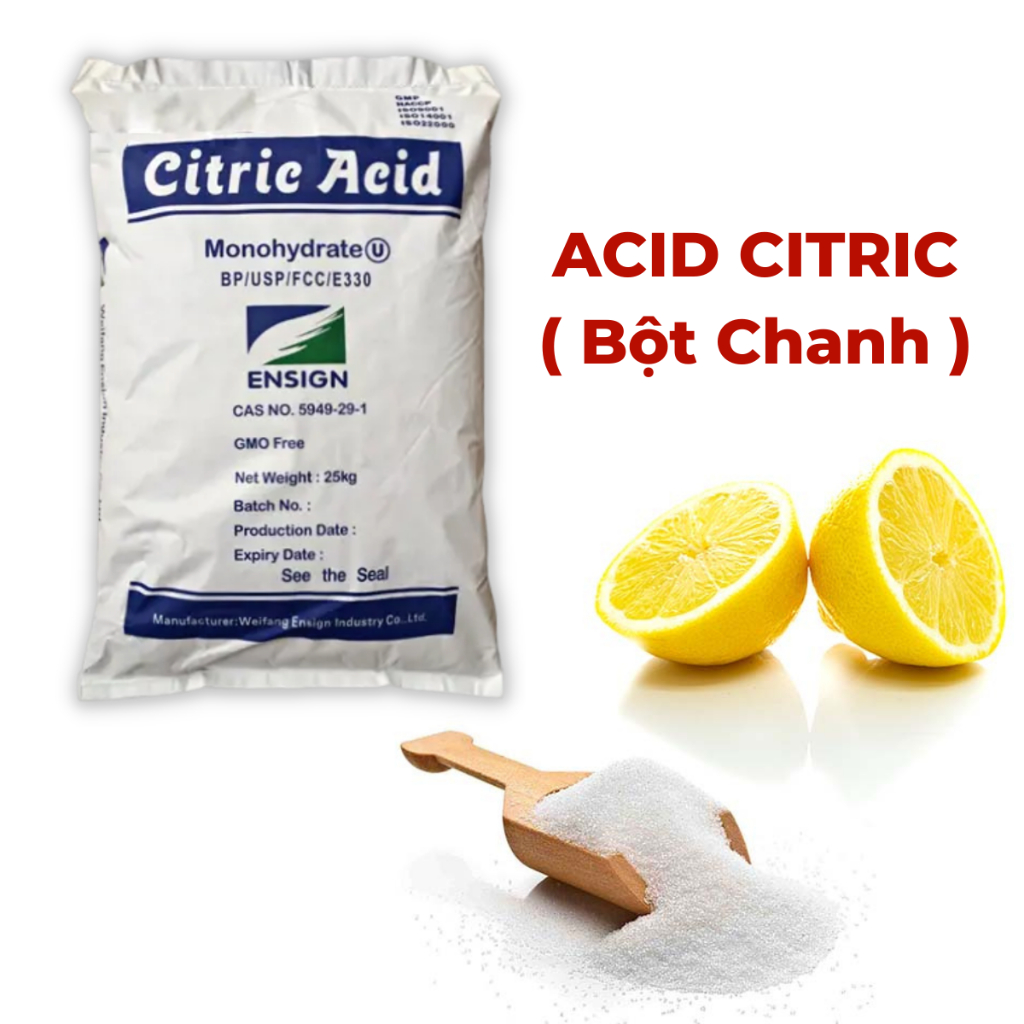 1kg Axit Chanh, Acid Chanh, acid Citric, Axít Citric, bột tạo chua, bột ...