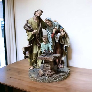 Tượng Công Giáo Gia Đình Thánh Gia, phong cách Châu Âu kích thước 30cm.