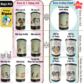 (Thùng) Pate Lon Cho Chó Mèo 380g Từ Thịt Và Rau Củ Nhiều Vị -  King Pet