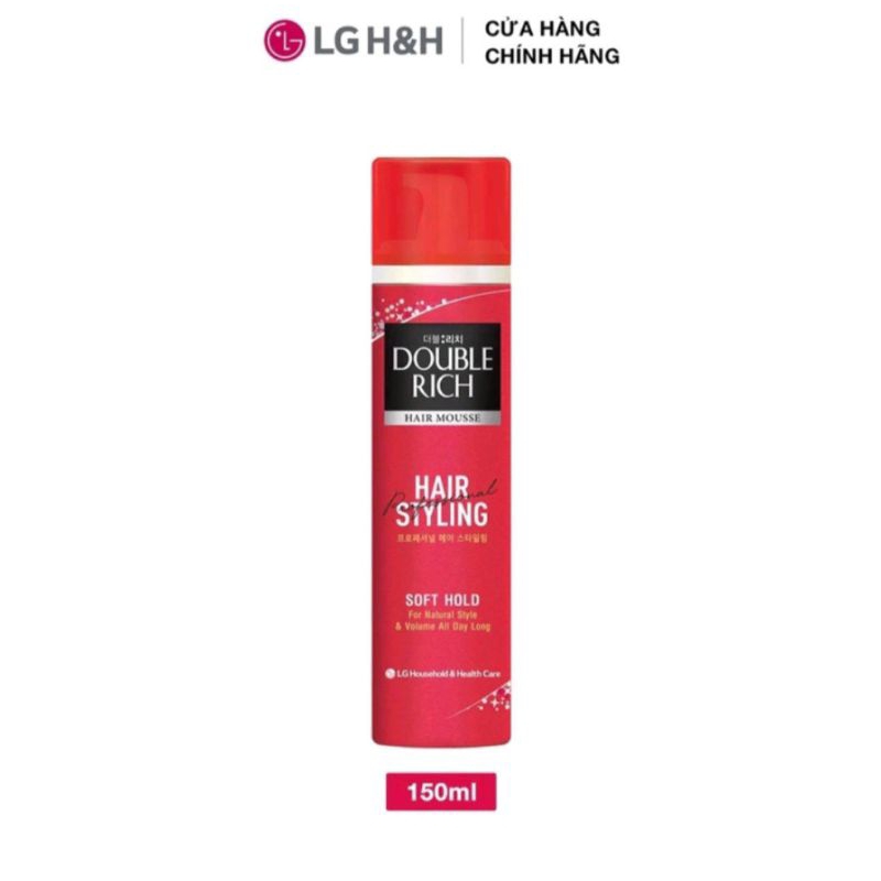 Mousse Tạo Kiểu Tóc Double Rich Hair Mousse 150ml
