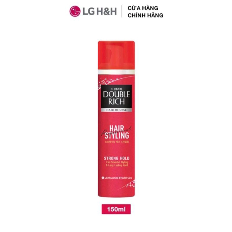 Mousse Tạo Kiểu Tóc Double Rich Hair Mousse 150ml