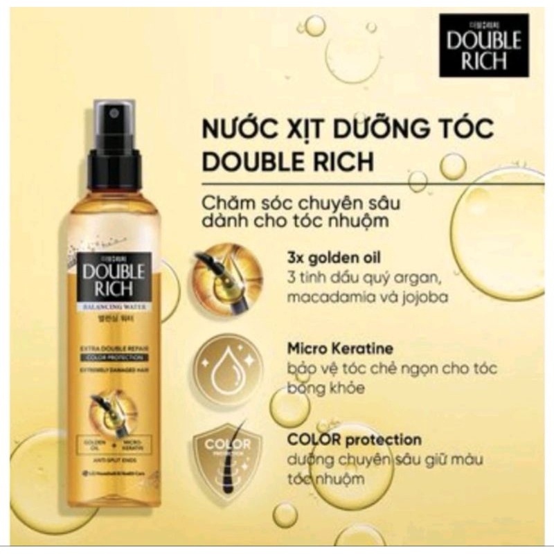 Nước Dưỡng Tóc Double Rich Chuyên Sâu Balancing Water Double Repair 120ml/250ml