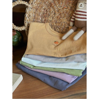 Áo thun dài tay cotton co giãn 4 chiều bé trai bé gái Batala Kids, áo phông hoạ tiết HOA QUẢ mới 2024