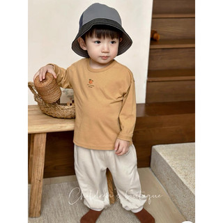 Áo thun dài tay cotton co giãn 4 chiều bé trai bé gái Batala Kids, áo phông hoạ tiết HOA QUẢ mới 2024