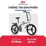 [Tặng Full Phụ Kiện] Xe Đạp Gấp Shibomei Bánh 20 Inch - Gọn Nhẹ Tiện Lợi, Thích Hợp Cho Trẻ Em Và Người Lớn — ảnh 3