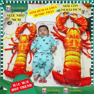THÚ BÔNG CON TÔM ALASKA TÔM HÙM BÔNG 3D SIÊU TO NHƯ THẬT - GẤU BÔNG TÔM HÙM DOLL TOYS HÀNG ĐỘC