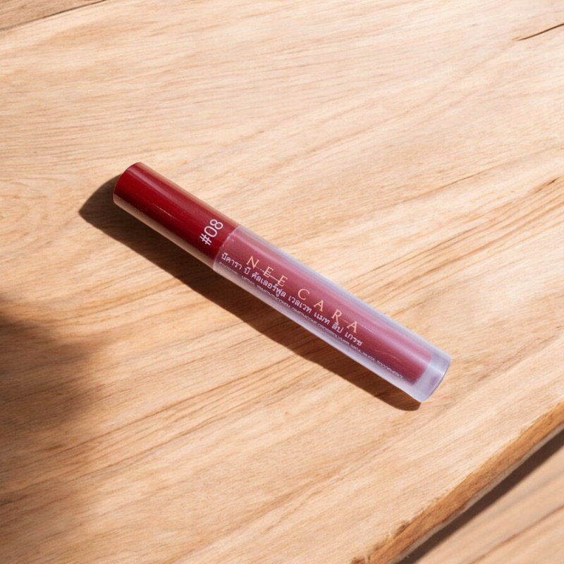Hàng hot-son Neecara velvet màu đỏ nhung 08. Chất son mịn, lâu trôi