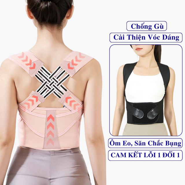 Đai Chống Gù Lưng Bảo Vệ Vòng 1 Nữ Cao cấp Andego Hỗ Trợ Tập Luyện Bảo Hành 1 Năm. Đai Lưng Chống Gù Cải Thiện Vóc Dáng