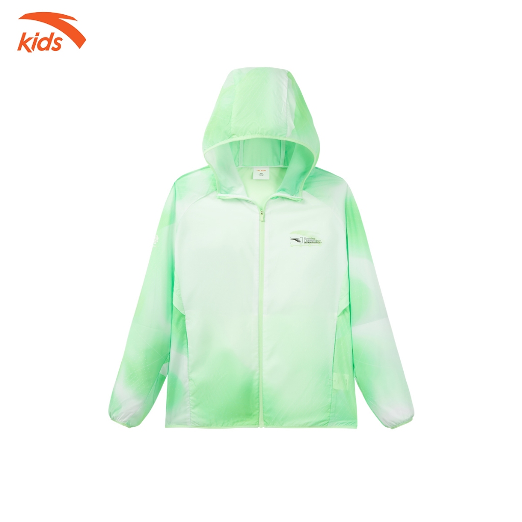 Áo khoác gió chạy bộ bé trai Anta Kids Running 3524B5602
