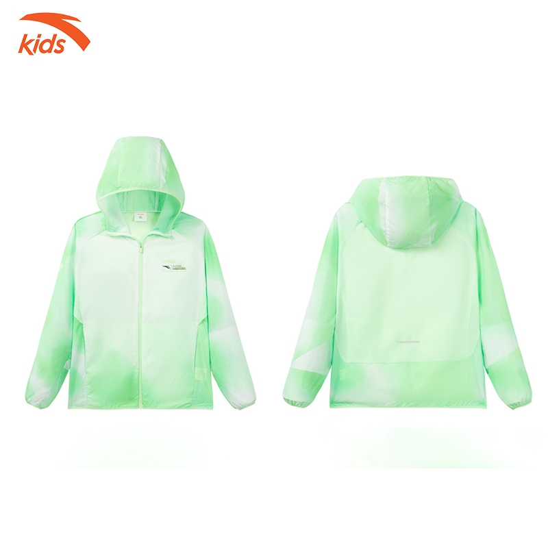 Áo khoác gió chạy bộ bé trai Anta Kids Running 3524B5602
