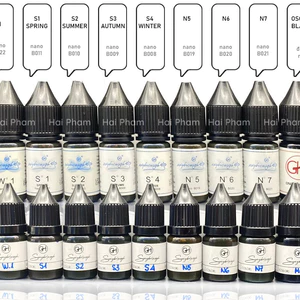 Mực GH Chuyên Kỹ Thuật HairStrokes Tạo Sợi Bằng Máy Kèm Phun Rải Hạt Chân Mày Chai Full 12ml