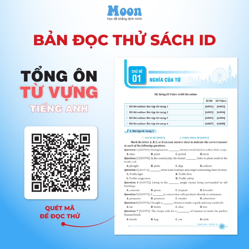 Ảnh Sách Tổng ôn từ vựng tiếng anh cô Trang Anh Sach ID 1
