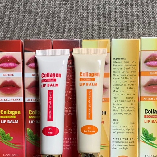 Son dưỡng môi Collagen Lip Balm kích màu sau xăm 15g