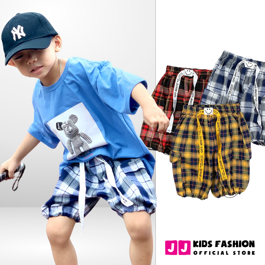 Quần bé trai,quần lủng quần lững ống bo thun trẻ em năng động thoải mái - JJ Kids