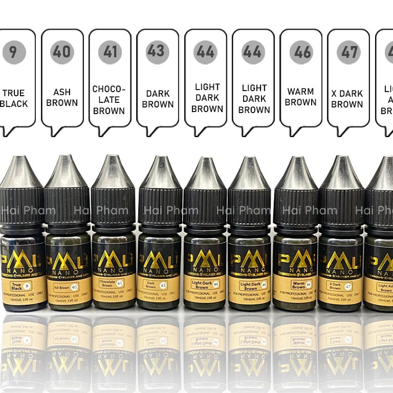 Mực Nano PMU - Hương Phan Phun Mày Minisize / Fullsize